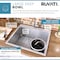 Ruvati 25" Drop-in Topmount 16 Gauge SS Single Bowl Kitchen Sink RVH8010 - alternate 2